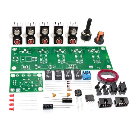 Selektor wejść audio z przełącznikiem obrotowym - KIT AVT 5796