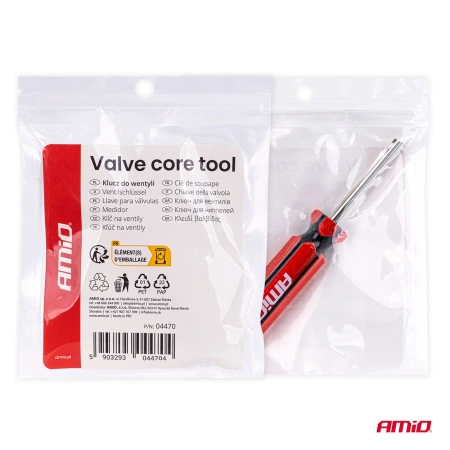 Klucz do wszystkich standardowych wkładek wentylowych, AMIO 04470