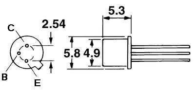 BC393 - tranzystor bipolarny PNP, 180 V, 100 mA, 0,4 W, TO-92