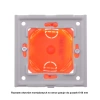 Ramka szklana czarna 5-modułowa Tawoia Glass