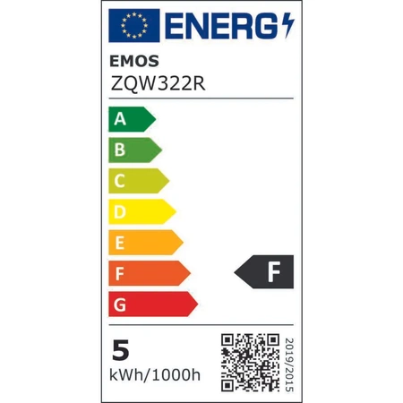 Żarówka LED E14 bańka, 4,8 W, 470 lm, RGB, ściemnialna, Wi-Fi, EMOS ZQW322R