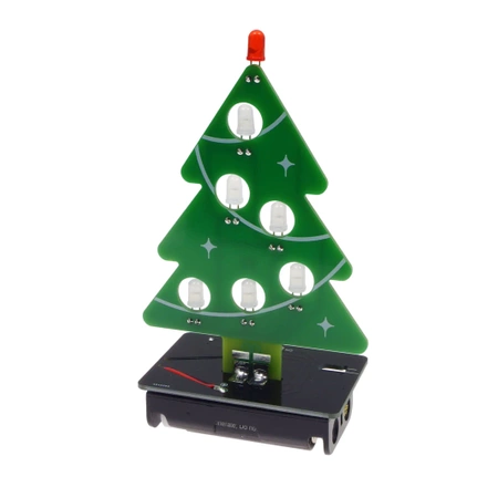 Choinka LED RGB - ozdoba DIY, zestaw do nauki lutowania, AVT XMAS4