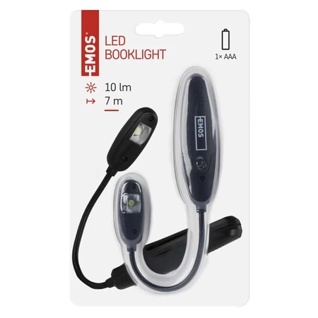 Lampka do czytania LED 10lm 1×AAA, Emos P3400