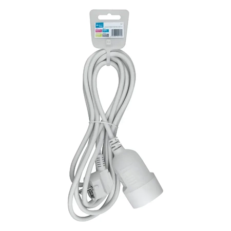 Przedłużacz 3m, 1 gniazdo z wyłącznikiem, 2300W, PS63 biały