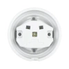 Gniazdo elektryczne Schuko z ramką, ceramiczne, montaż natynkowy, kolor biały Ceramic Loft