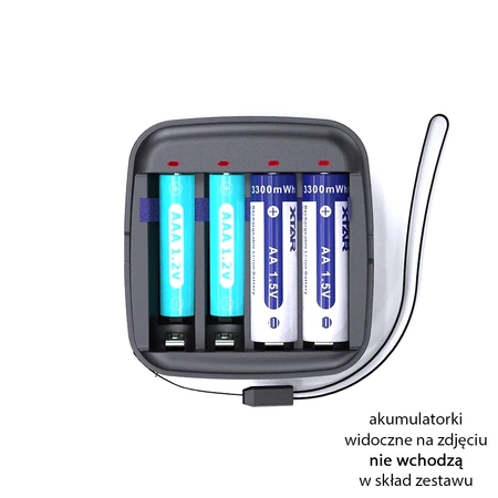Ładowarka do akumulatorów R03 / AAA oraz R6 / AA Li-ion 1.5V / NiMH Xtar BC4