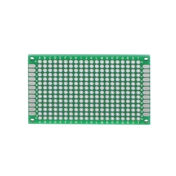 Płytka uniwersalna dwustronna THT raster 2,54 mm, 60 × 40 mm, zielony