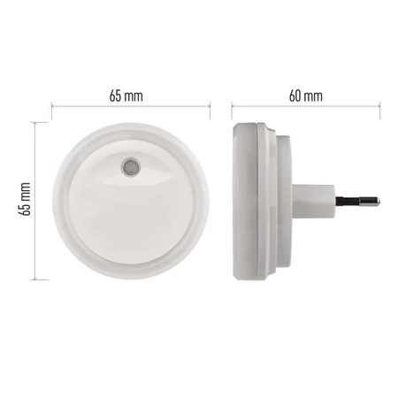 Lampka nocna LED z czujnikiem do gniazdka 230V, EMOS P3315