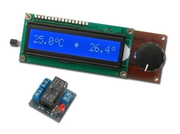 Termostat elektroniczny z niebieskim wyświetlaczem - KIT AVT 950/1