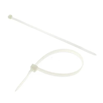 Opaski zaciskowe 190 x 4,8 mm, białe, 100 szt., Dantom