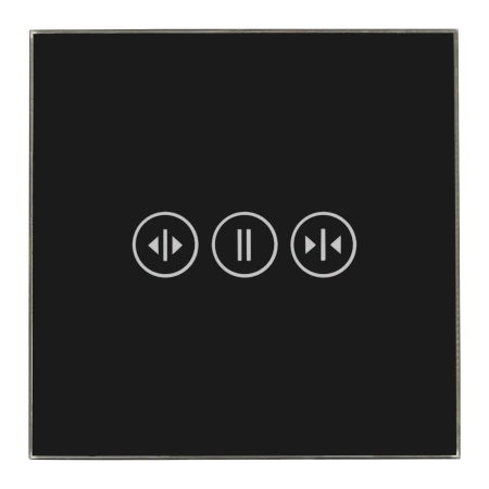 Włącznik dotykowy szklany kurtynowy (left/right) 1000W - sterowanie ZigBee - czarny - Tawoia Smart Home