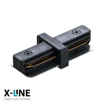 Złączka typu I do szyny, czarna