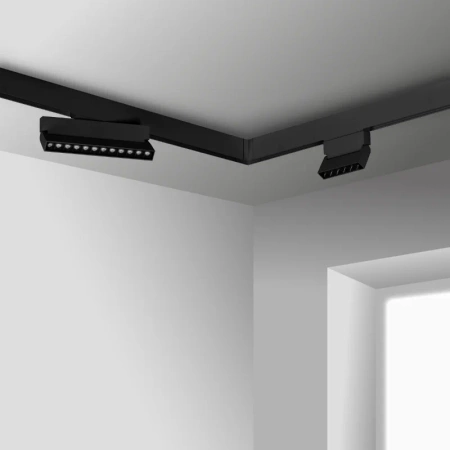 Reflektor szynowy magnetyczny liniowy regulowany 6W 480lm 4000K czarny M-LINE