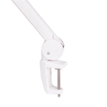 Lampa stołowa 8W LED z lupą 5 dioptrii biała, mocowanie do blatu, 6500K, 650lm