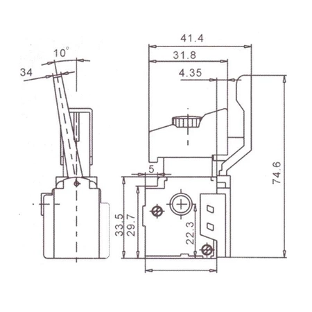 Wyłącznik do chińskich wiertarek 8A/250V KR8