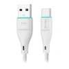 Kabel USB-A - USB-C, 2,4 A, 1 m, biały, Miccell, MIC-004034
