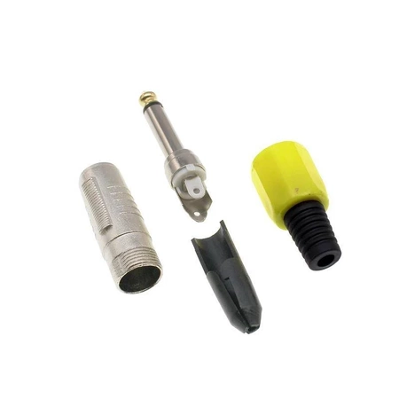 Wtyk jack 6.3 mono HQ żółty