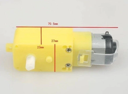 Silnik TT do robota z przekładnią 1:48 - typ prosty - DC 3-6V
