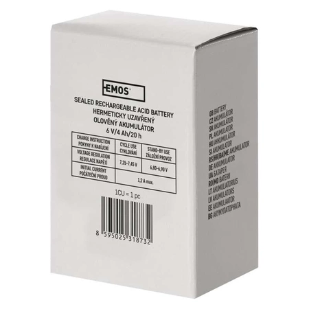 Akumulator AGM 6V 4Ah, EMOS B9641