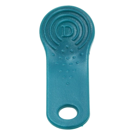 Uchwyt-brelok do pastylki iButton DS1990/DS1990A MicroCan F5, turkusowy