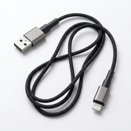 Kabel USB-A - Lightning, 3 A, 1,2 m, czarny, Miccell, VQ-D34