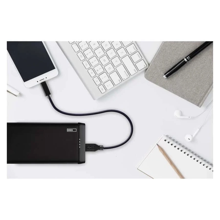 PowerBank 10000mAh 10A, przewód USB-C i micro USB, EMOS ALPHA 10S