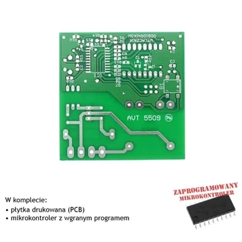 Programowany wyłącznik czasowy zasilania, PCB i mikroprocesor do projektu AVT5509