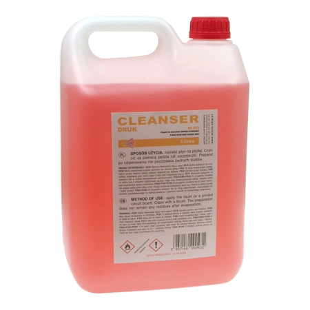 Cleanser Druk, płyn do czyszczenia płytek drukowanych, ART.043, 5L