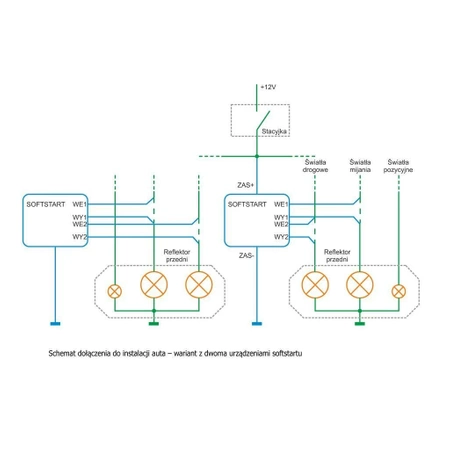Softstart do żarówek samochodowych - zlutowany KIT AVT 1599