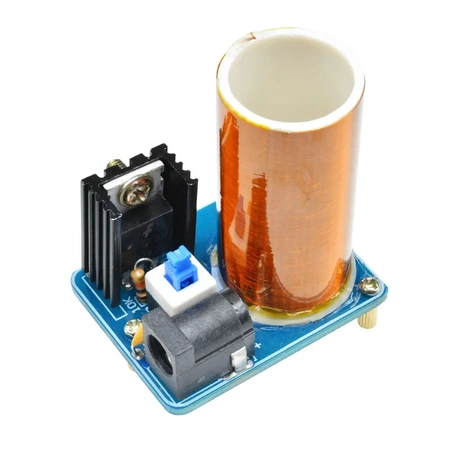 Generator Tesli 15W, 15-24Vdc, DIY - generator wysokiego napięcia (bez audio) do samodzielnego złożenia