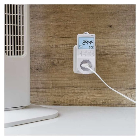 Termostat gniazdkowy z funkcją timera cyfrowego 2w1