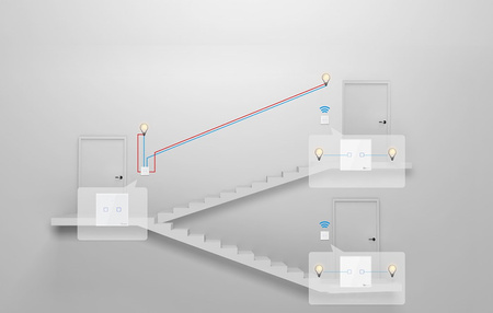 Bezprzewodowy włącznik światła Sonoff 433MHz T2EU1C-RF (1-kanałowy)