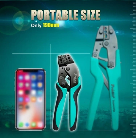 Zaciskarka konektorów nieizolowanych 0.25-2.5mm2, BLS, KNX, Proskit CP-751A