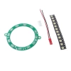 Oświetlacz pierścieniowy LED 12 V 12×5050 - KIT AVT 1918