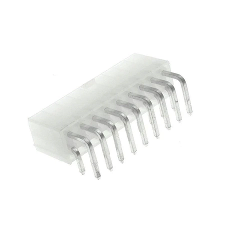 Wtyk ATX 18-stykowy męski kątowy do montażu na PCB, raster 4,20 mm, biały, KWM4505-18R