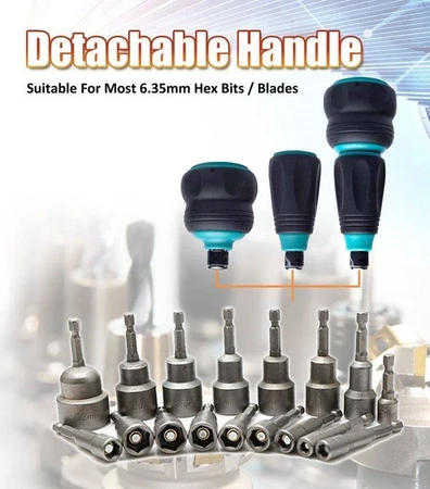 Uchwyt grzechotka z zestawem bitów 10w1 SD-9820 Proskit