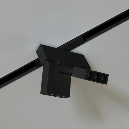 Reflektor szynowy magnetyczny liniowy podwójny regulowany 6W 480lm 4000K czarny M-LINE