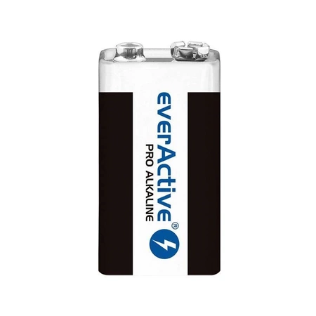 Bateria alkaliczna 6LR61 / 9 V, 550 mAh, seria Pro, everActive
