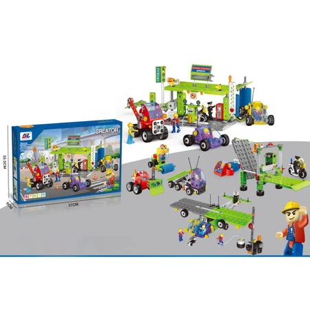 Klocki konstrukcyjne: MIASTO 10w1, 340 elementów