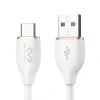 Kabel USB-A - USB-C, 6 A, 1,5 m, biały, Miccell, MIC-003577