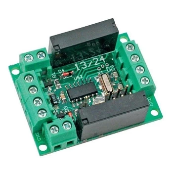 Miniaturowy moduł 2 przekaźników RS485 - KIT AVT 1745