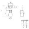 Końcówka oczkowa izolowana M5 1.5-2.5mm² - końcówka kablowa SGE