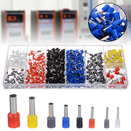 Zestaw tulejek izolowanych (zakończenia kabli) 1200 sztuk, E5932