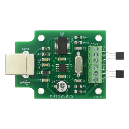 Rejestrator temperatury z USB - KIT AVT 5230