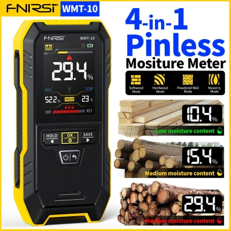 Higrometr, Miernik wilgotności drewna i ścian FNIRSI WMT10