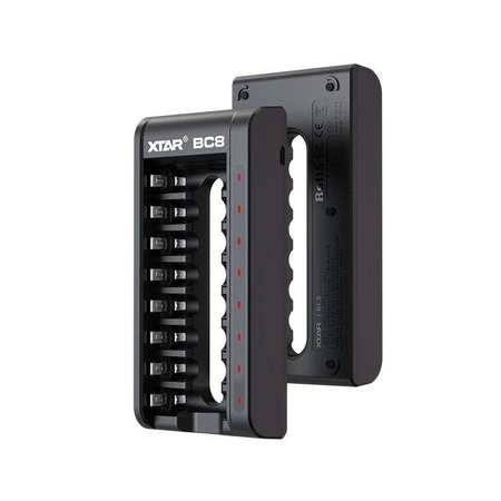 Ładowarka 8-kanałowa do ogniw AA i AAA Li-ion 1,5 V oraz Ni-MH, Xtar BC8