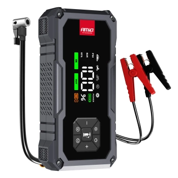 Jump Starter PRO 12V 600A 4w1 Starter - Latarka - Kompresor - Powerbank 7200mAh AMIO 04674