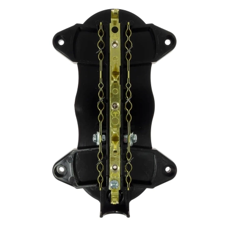 Gniazdo elektryczne Schuko potrójne, montaż natynkowy, kolor czarny, seria Retro PRL