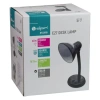 Lampka biurkowa E27 DTL001B DPM, elastyczne ramię, włącznik w podstawie, przewód 1,5 m, czarna