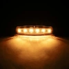 Lampa obrysowa LED pomarańczowa 6 diod 12/24 V, 96 × 20 mm, montaż poziomy i pionowy - L2256-B